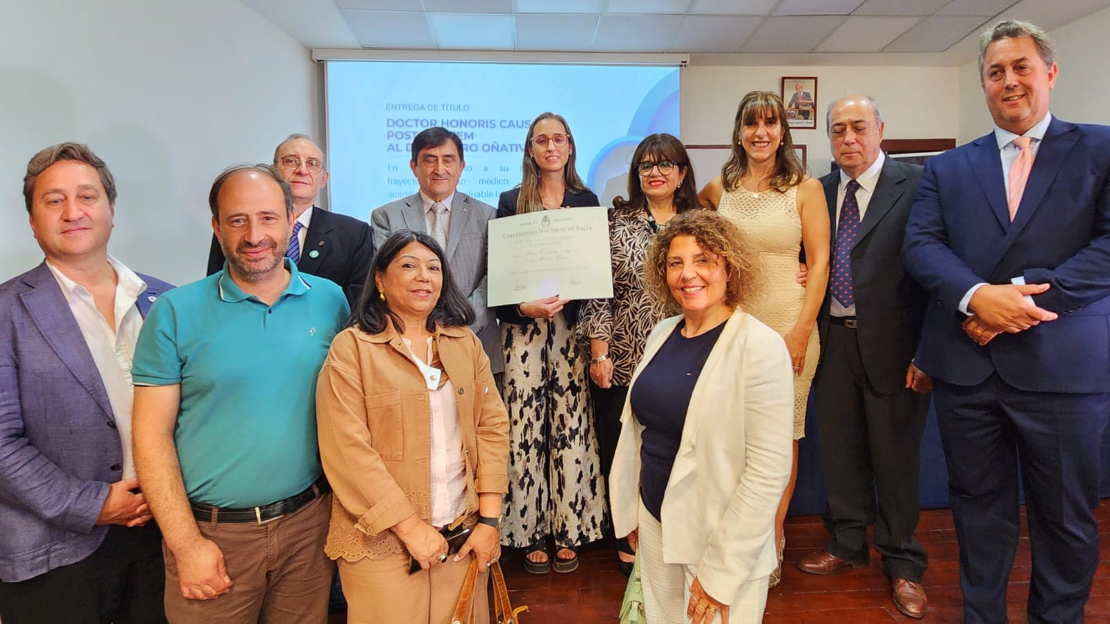 Honoris Causa al Dr. Arturo Oñativia por la UNSa en el marco de la reunión FAFEMP